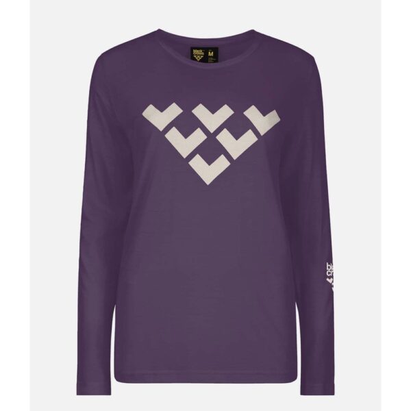 Merino Blend Chevron manga larga mujer